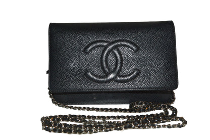 Cartera Chanel Caviar con cadena Serie 15
