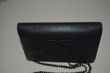 Chanel Caviar Wallet on Chain Series 15