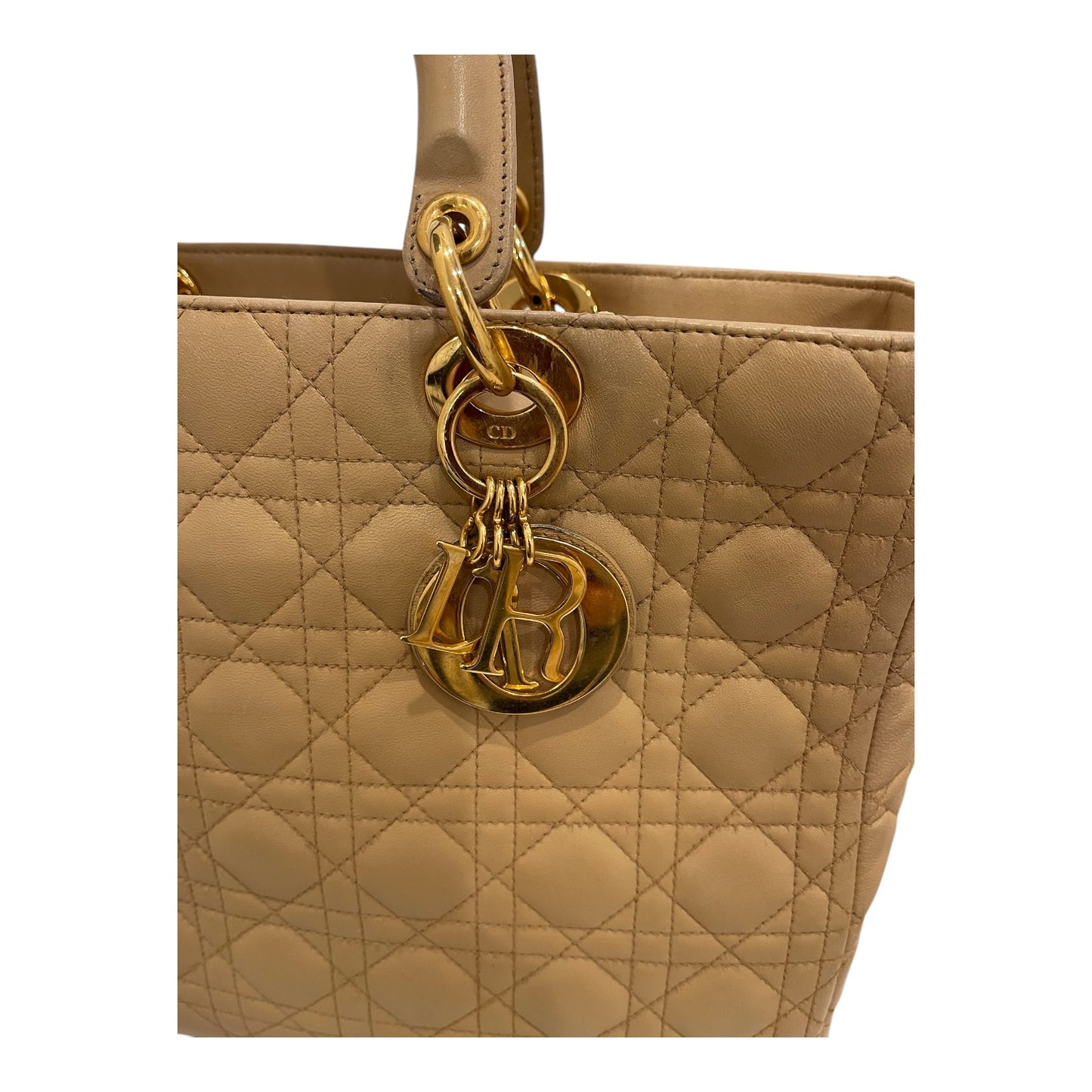 Christian Dior Lady Dior Lambskin Cannage Large