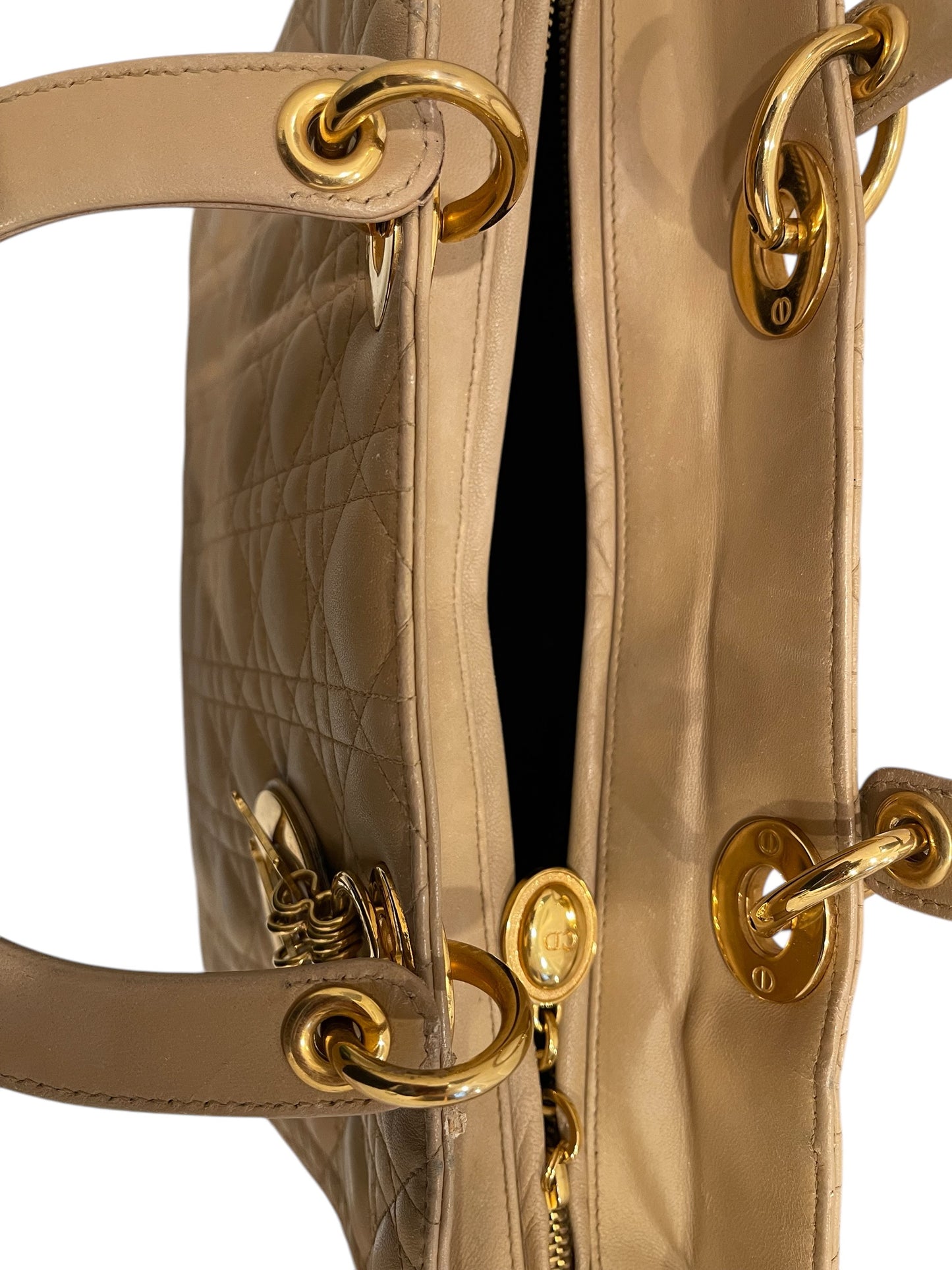 Christian Dior Lady Dior Lambskin Cannage Large