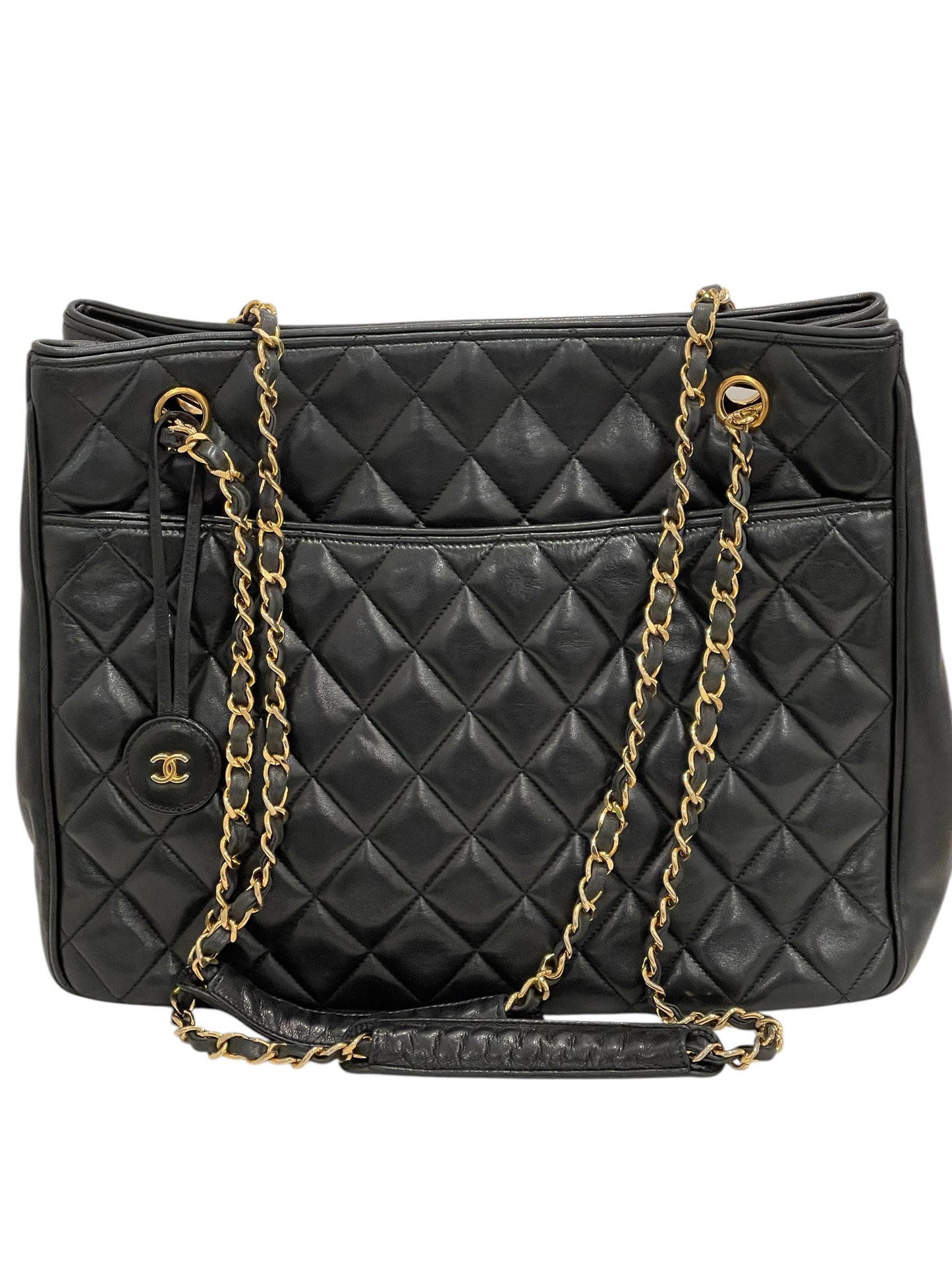 Chanel Lambskin Black Tote