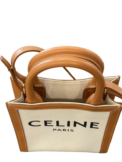 Celine Vertical Cabas Mini Beige Preowned