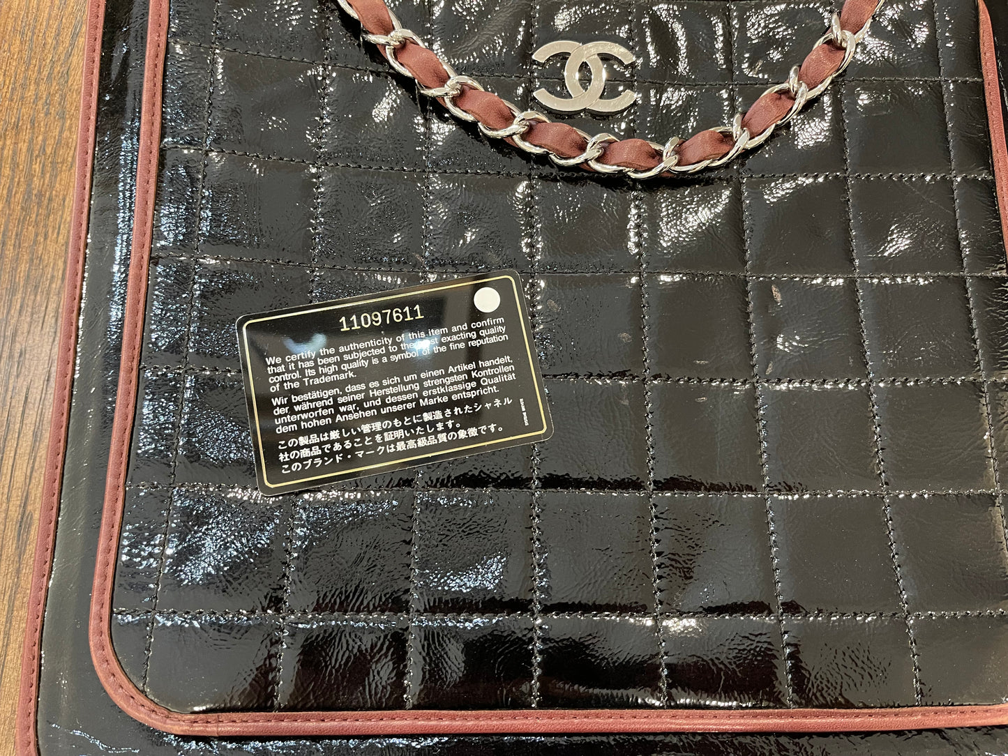 Chanel Patent Leather Tote Preowned