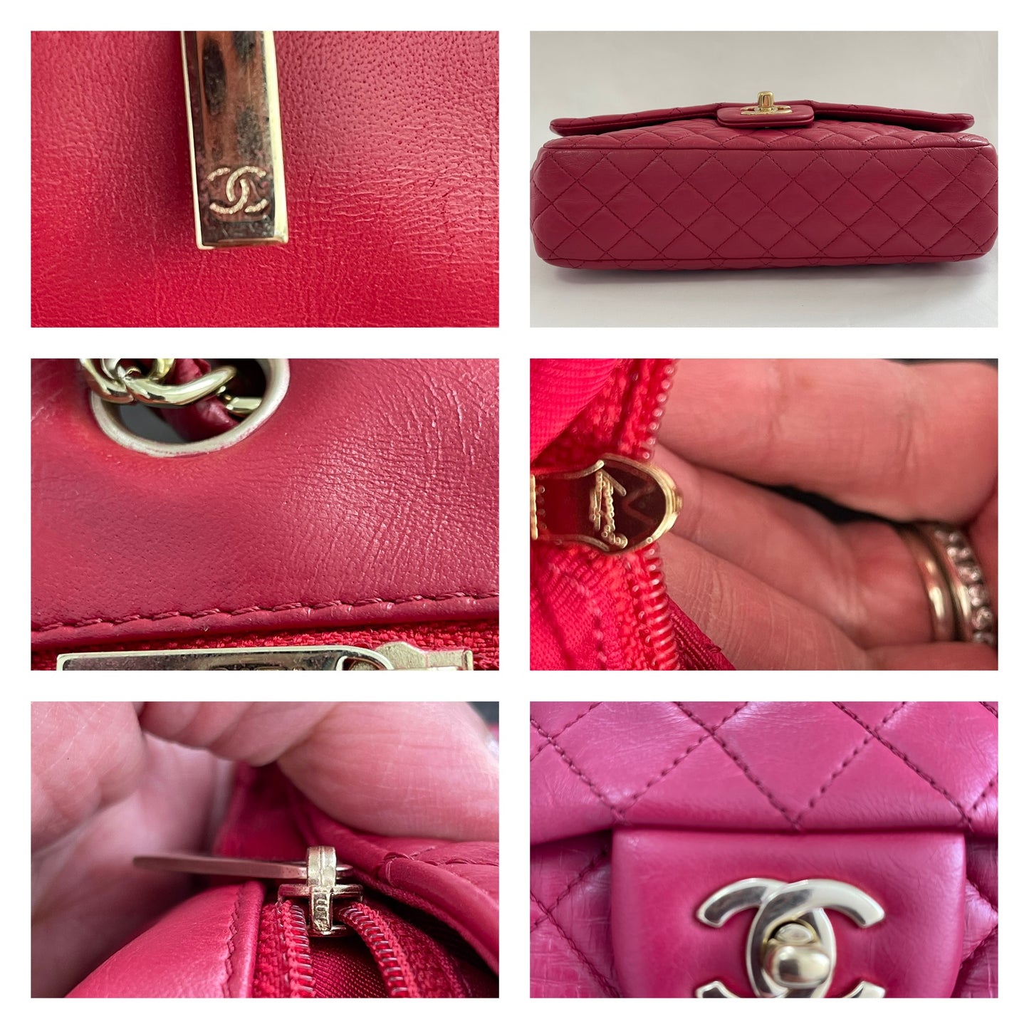 Chanel Lambskin Valentine Charms Preowned