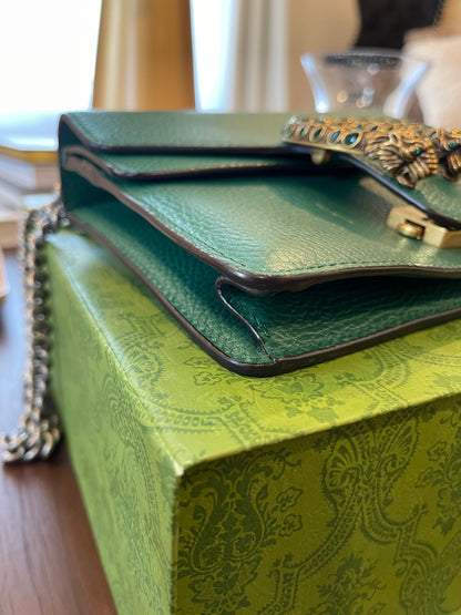Gucci Mini Dionysus Emerald Shoulder Bag