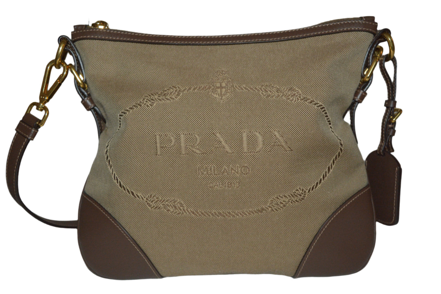 Bolso de hombro diagonal en jacquard