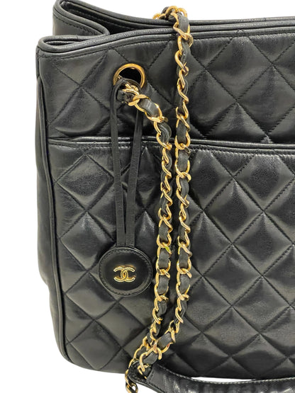 Chanel Lambskin Black Tote