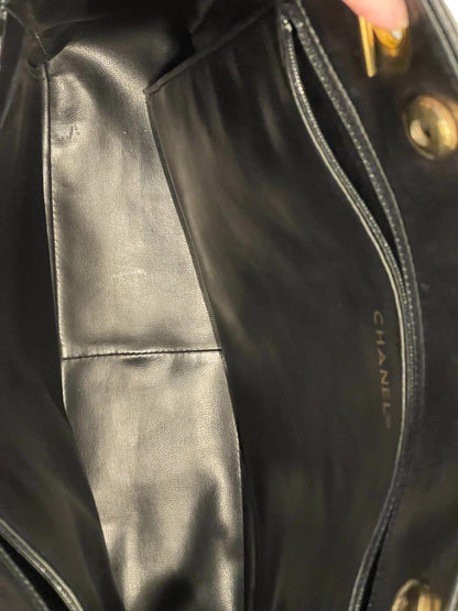 Chanel Lambskin Black Tote