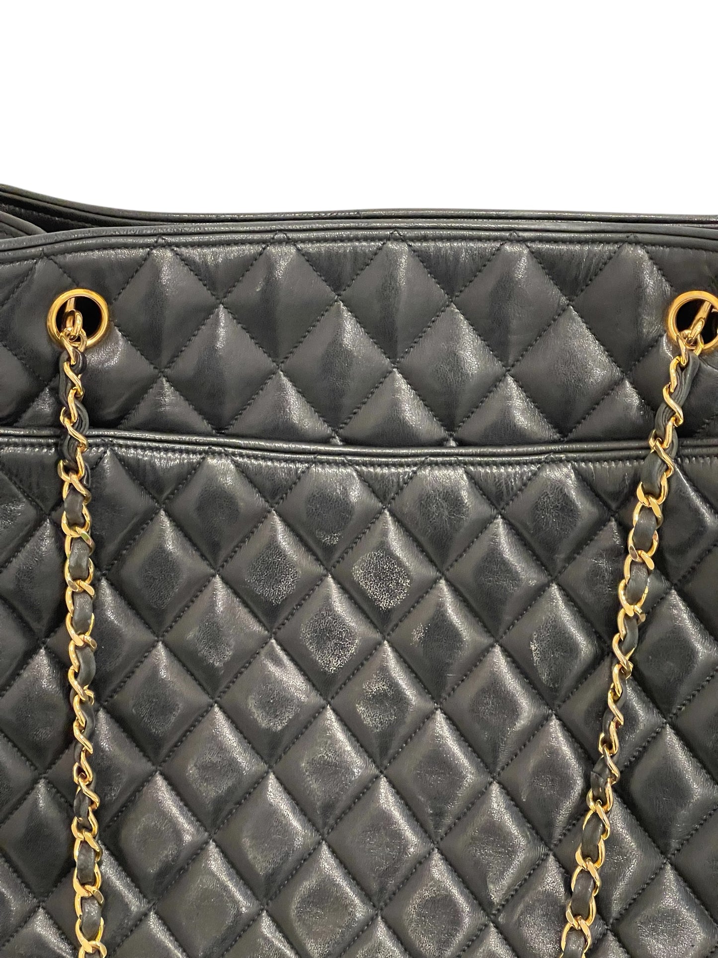 Chanel Lambskin Black Tote