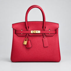 The Signature Tote — Togo Leather, Gold Hardware, 30cm