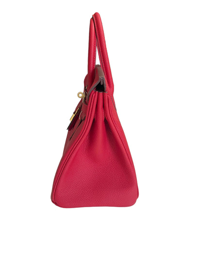 The Signature Tote — Togo Leather, Gold Hardware, 30cm