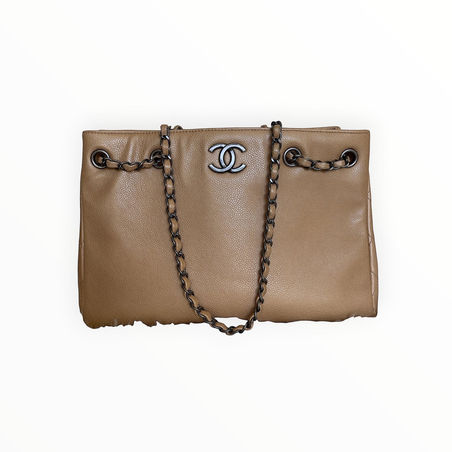 Chanel Caviar Mettalic Leather Tote