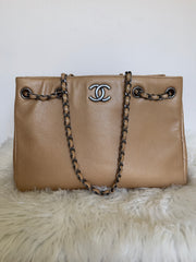 Chanel Caviar Mettalic Leather Tote