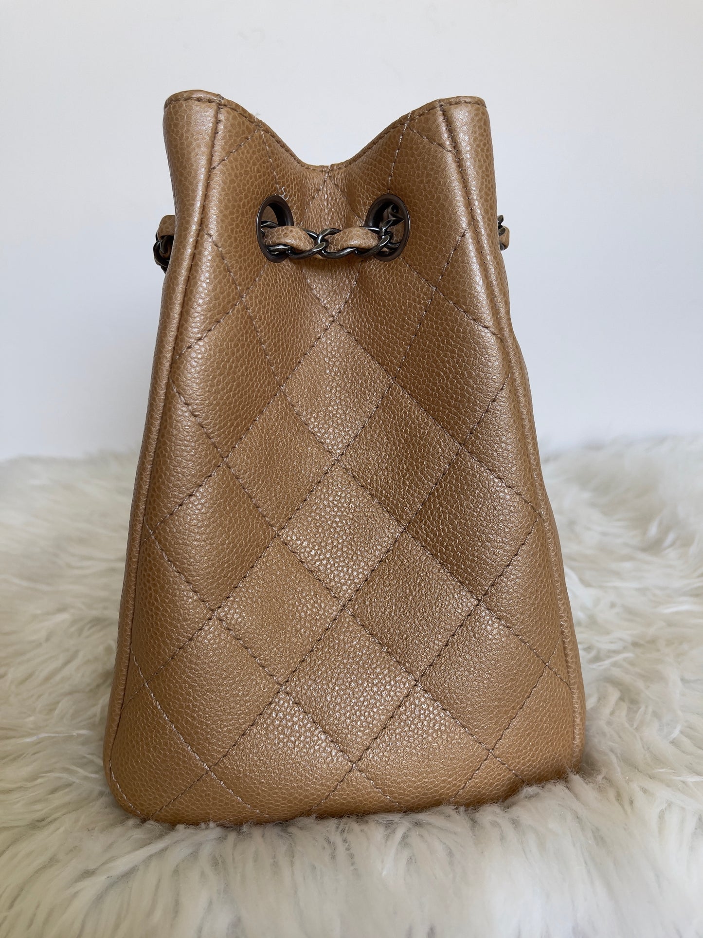 Chanel Caviar Mettalic Leather Tote