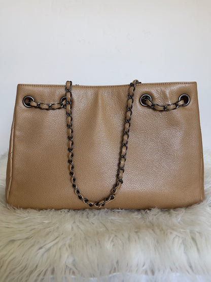 Chanel Caviar Mettalic Leather Tote