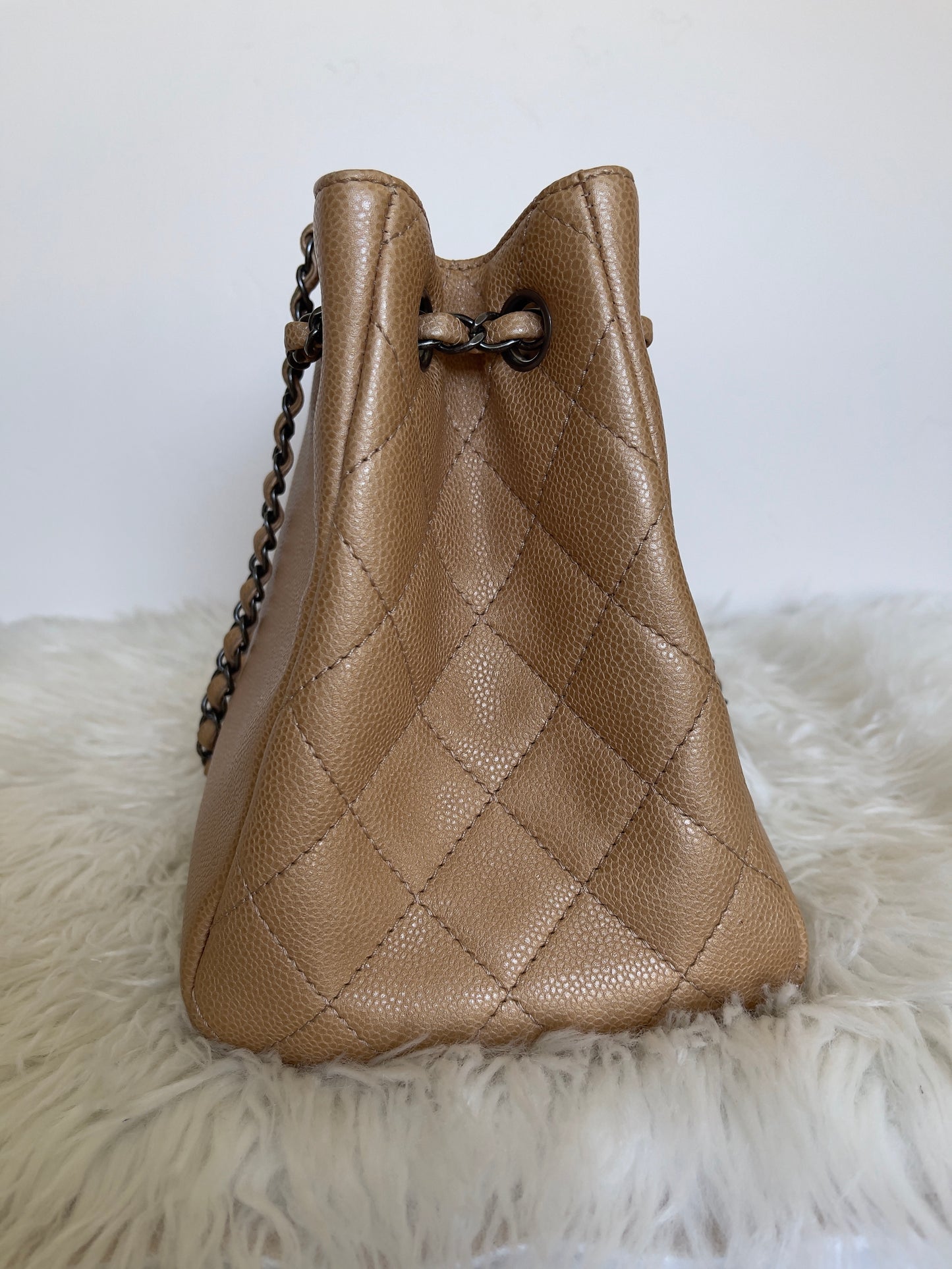 Chanel Caviar Mettalic Leather Tote