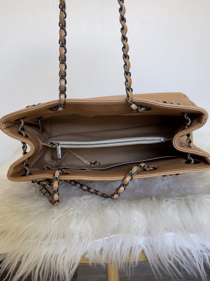 Chanel Caviar Mettalic Leather Tote