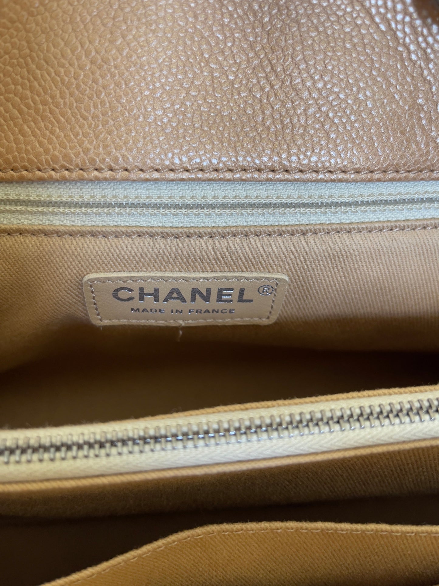 Chanel Caviar Mettalic Leather Tote