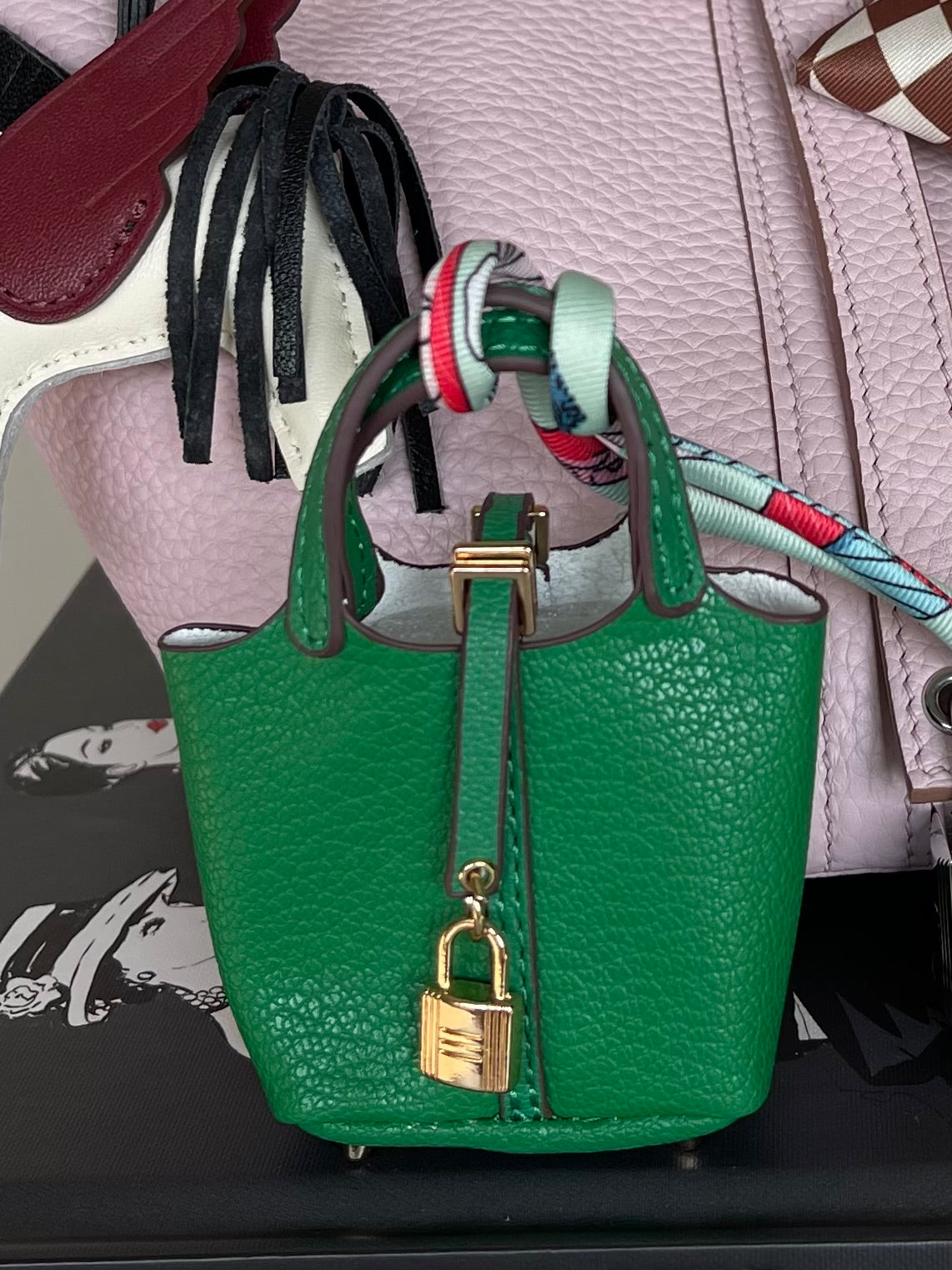 Mini Bucket Handmade Bag Charm