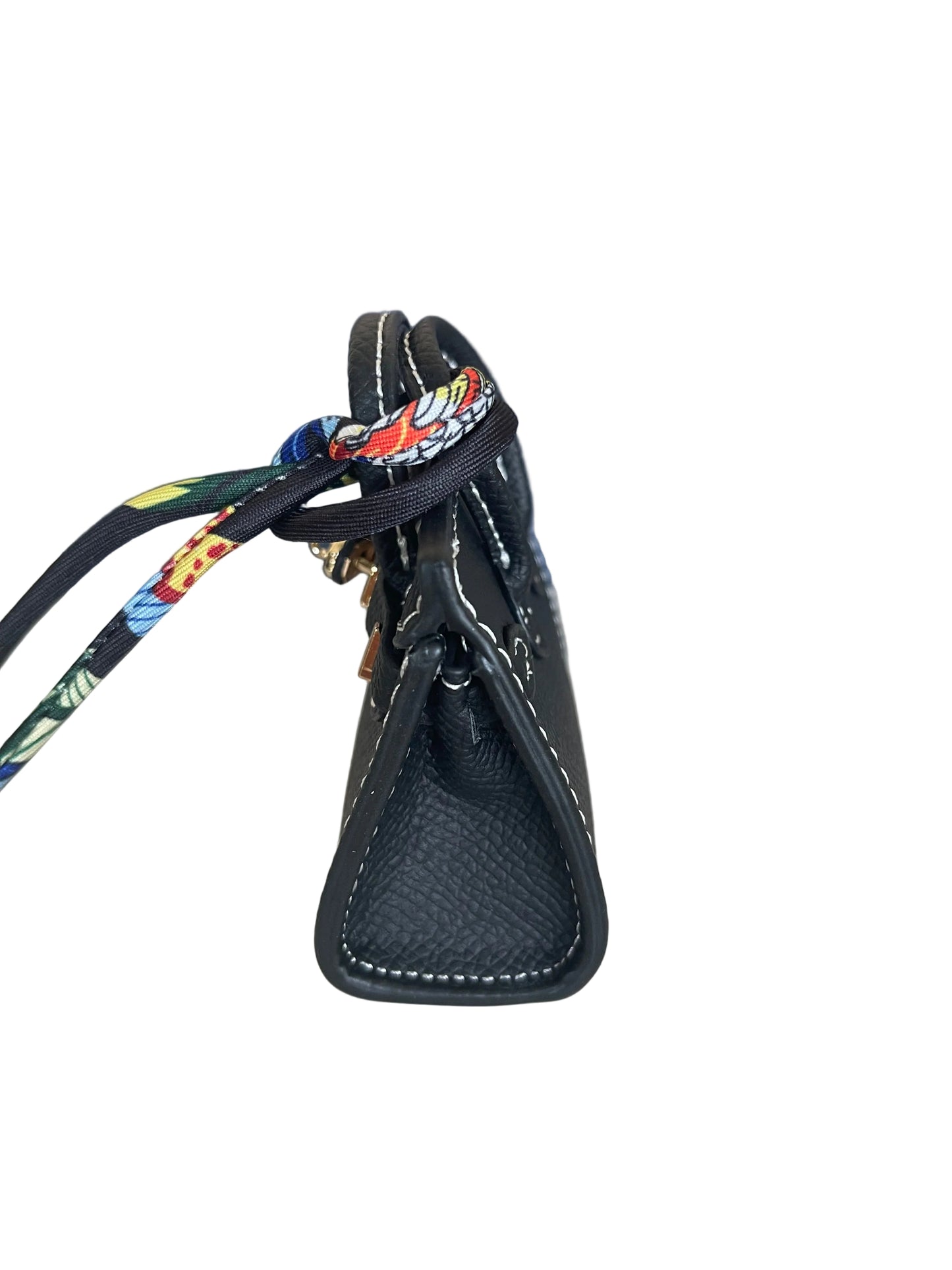Mini Tote Bag Charm/Keychain with Scarf