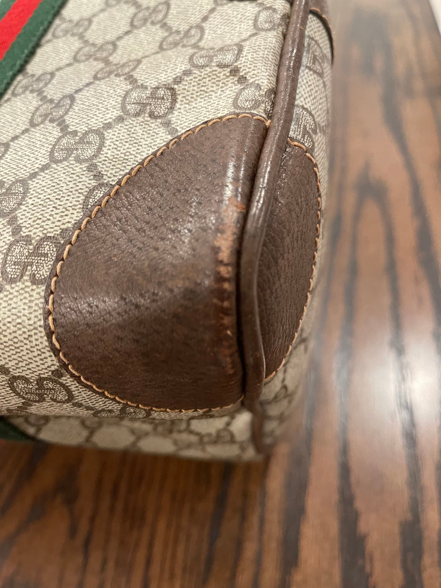 Gucci Vintage Sherry Line Boston Bag