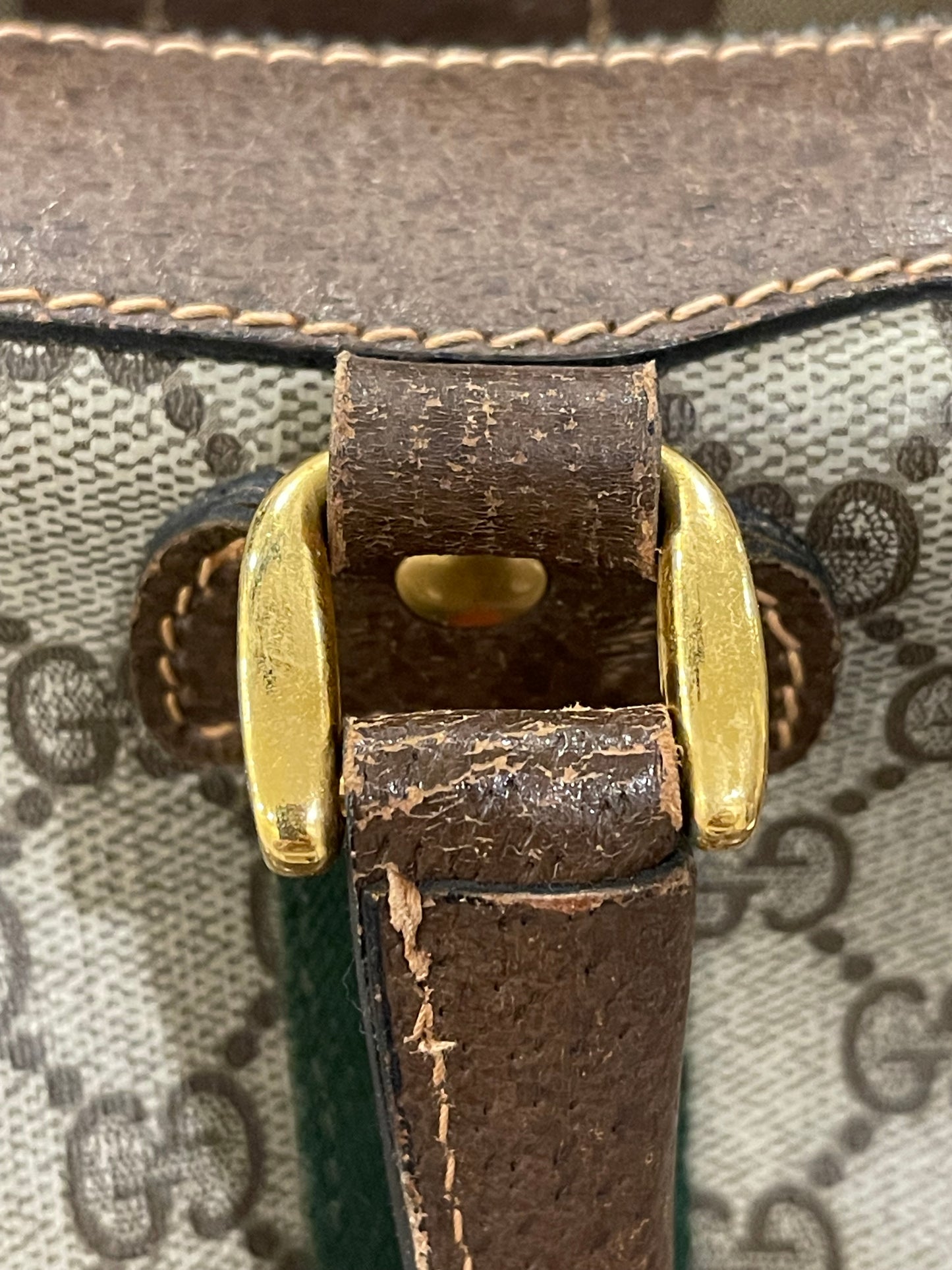 Gucci Vintage Sherry Line Boston Bag