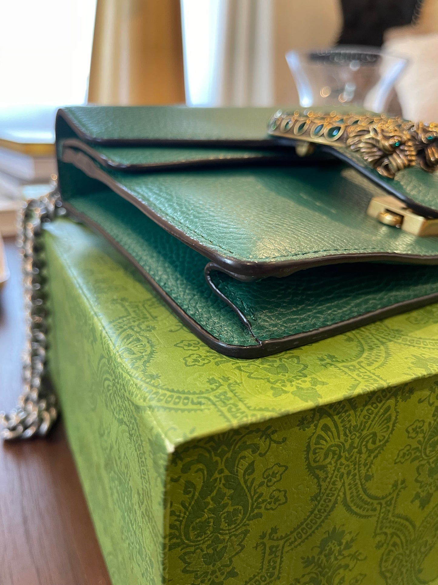 Gucci Mini Dionysus Emerald Shoulder Bag