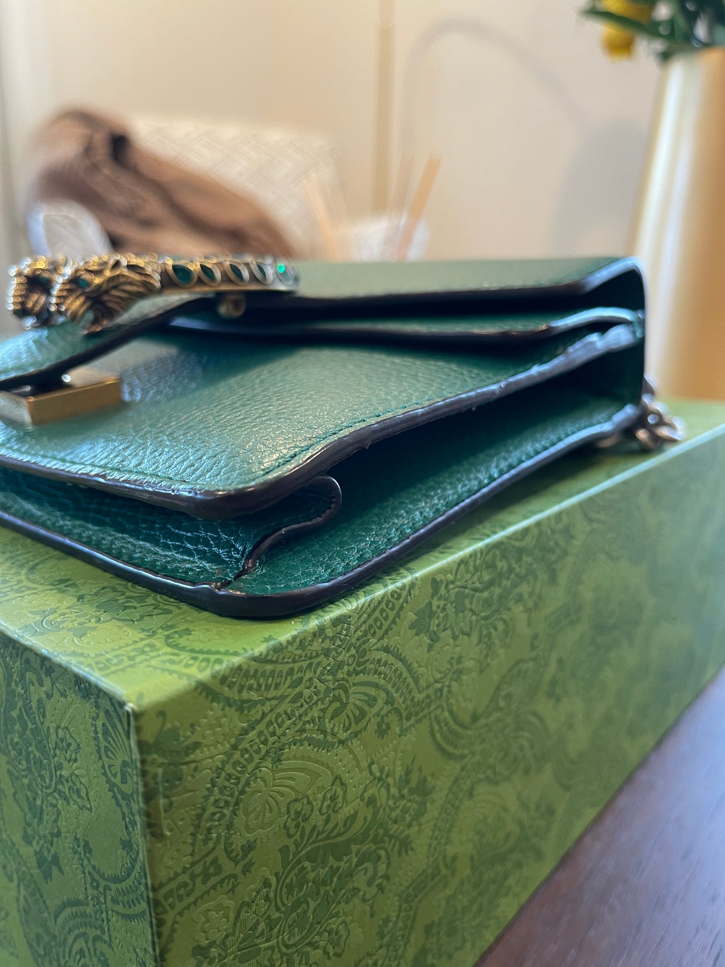 Gucci Mini Dionysus Emerald Shoulder Bag