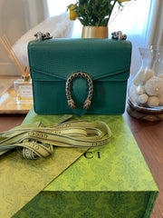 Gucci Mini Dionysus Emerald Shoulder Bag
