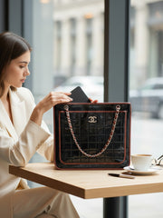 Chanel Patent Leather Tote Preowned